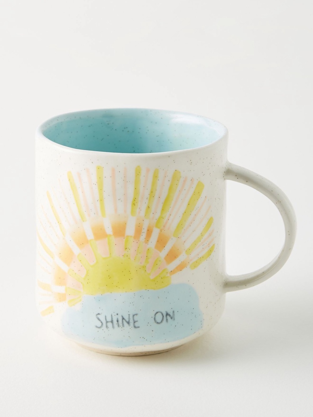 Anthropologie Positive Vibes “Shine On” Collectors Mug
